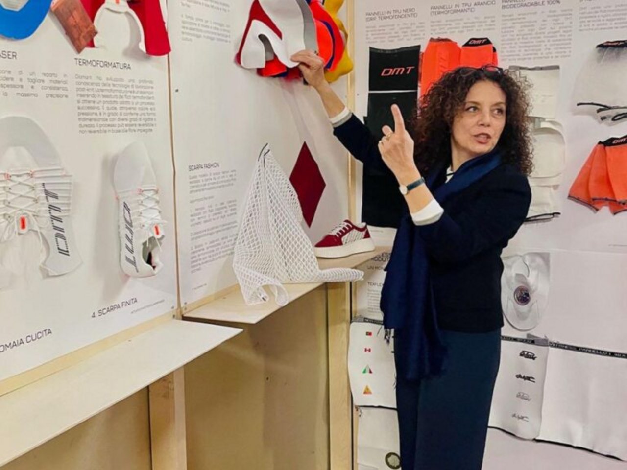 Alessandra Zanelli and her Actuated Knit installation at Design Week 2025