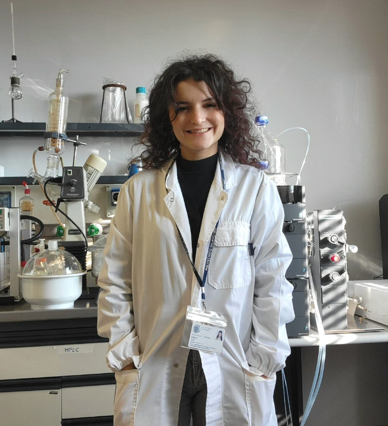 Elisa Marelli in laboratorio